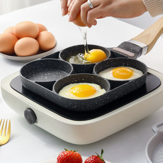 cookware & bakeware | HomeStract Four-hole Non-stick Small Flat Bottom Fried Egg Pan | f6c5ad-5d.myshopify.com