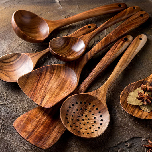 Utensils & Tableware | HomeStract Kitchenware Set Household Non-stick Cookware Wooden Spoon | f6c5ad-5d.myshopify.com