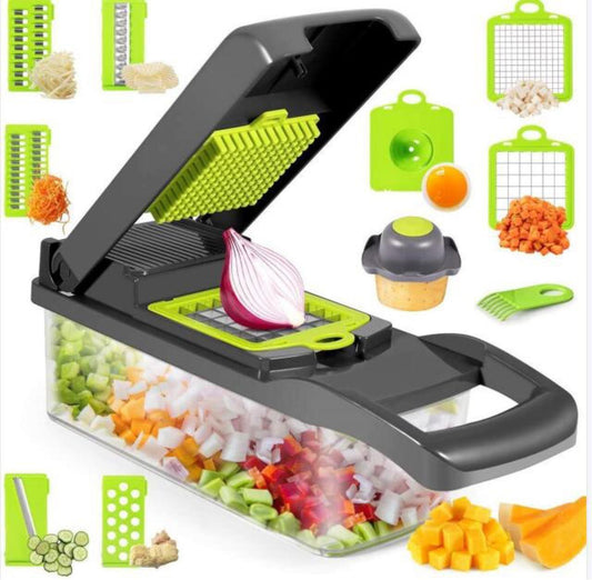 Kitchen BBQ tools | HomeStract12 In 1 Manual Vegetable Chopper Kitchen Gadgets Food Slicer | f6c5ad-5d.myshopify.com