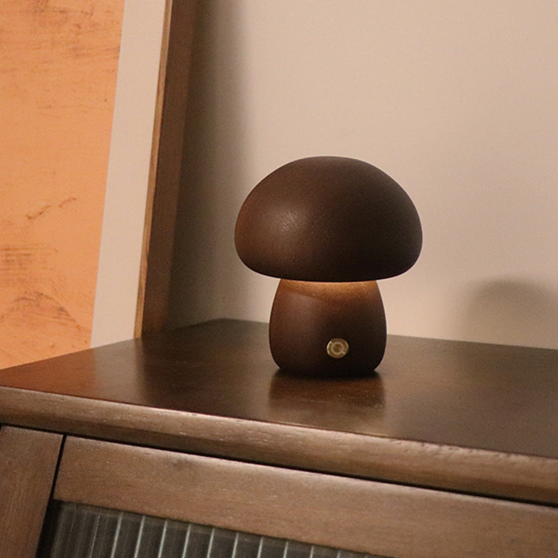 Night Lamps | Wooden Cute Mushroom LED Night Light With Touch Switch  Bedside Table Lamp For Bedroom Childrens Room Sleeping Night Lamps Home Decor | f6c5ad-5d.myshopify.com