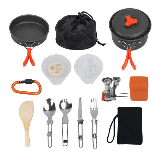 Camping tools | HomeStract Outdoor Camping Hiking Folding Cookware Set | f6c5ad-5d.myshopify.com