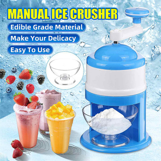 Kitchen BBQ tools | Portable Manual Ice Crusher - Hand Crank Shaver & Smoothie Maker | f6c5ad-5d.myshopify.com