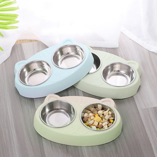 Pet feeder & tools | HomeStract Dog Bowls Double Dog Water And Food Bowls Stainless Steel Bowls With Non-Slip Resin Station, Pet Feeder Bowls For Puppy Medium Dogs Cats | f6c5ad-5d.myshopify.com